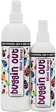 Buggin Out 8 ounce bottle showing non-greasy formula details