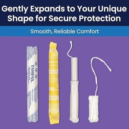 Hospeco T500 regular absorbency tampons with cardboard applicator