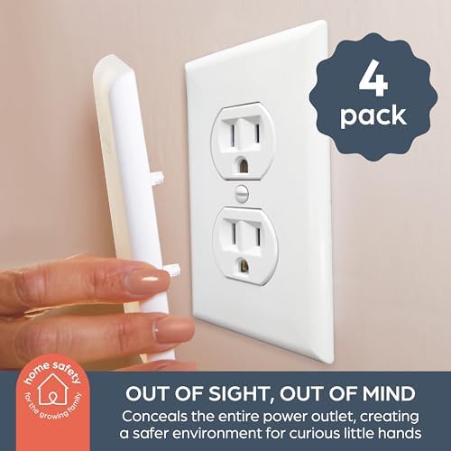 Dreambaby electrical wall socket guard protector mounted on wall