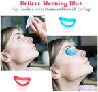 Silicone and polypropylene eye cleaning tool for soothing tired eyes