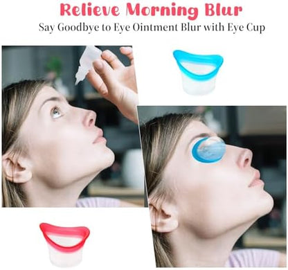 Silicone and polypropylene eye cleaning tool for soothing tired eyes