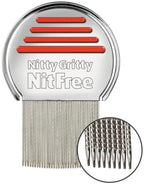 Nitty Gritty NitFree metal comb with micro spiral grooves for egg removal