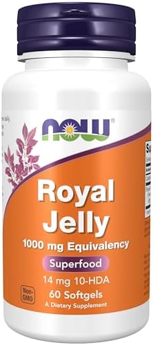 Now Foods Royal Jelly 1000mg, 60 Softgels - Image 2