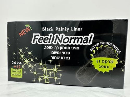 Unscented breathable black liners for dark lingerie protection
