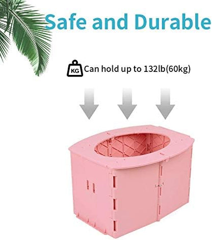 Side profile of ymmsuuie foldable potty for kids