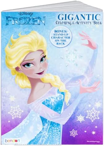 Close up of Frozen theme coloring pages by Bendon