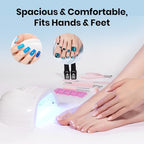 Beetles nail lamp packaging box and device overview