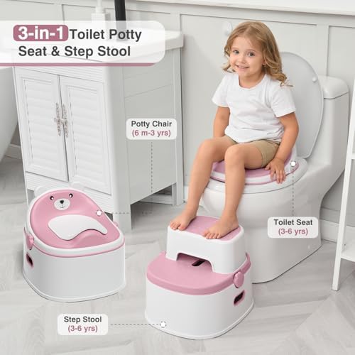 MoreFeel convertible potty chair and step stool side profile
