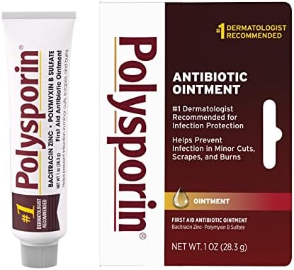 Polysporin travel size first aid skin care ointment tube layout