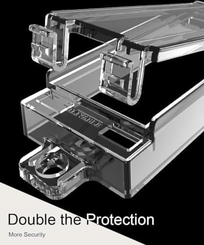 Close up of clear plastic light switch protection guard