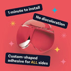 Child safety corner protector demonstrating impact absorption design
