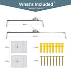 Two piece set of industrial metal home proofing anchors designed for baby safety and pet protection