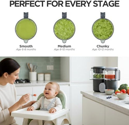 Goodscious multifunction baby food grinder detachable dishwasher safe parts disassembled