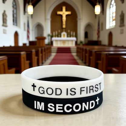 CITYBAN motivational scripture wristband angled view demonstrating the durable and flexible material construction.