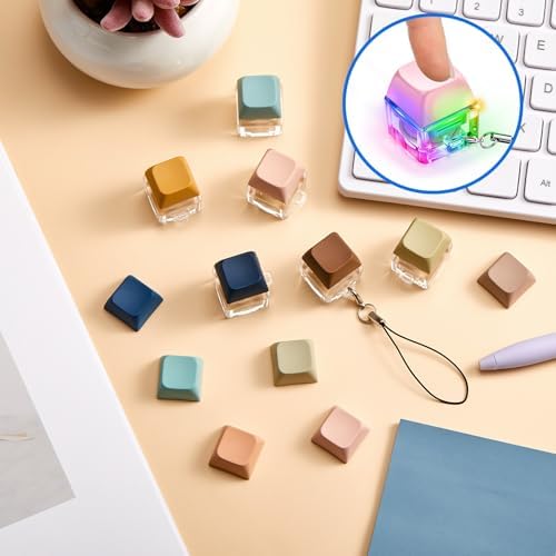 Taiyin keyboard toy with the built-in LED light illuminating upon being clicked