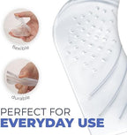 Side profile of adjustable height inserts for leg length discrepancy and pronation.