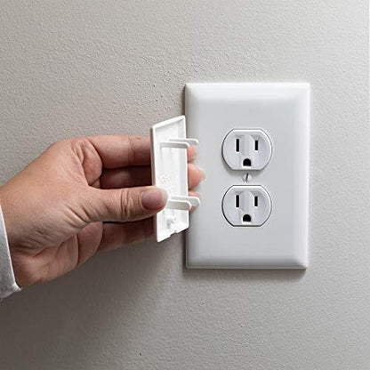 Child proofing electrical outlets with Qdos plug covers
