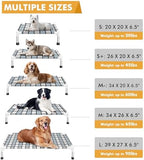 Caghash Elevated Outdoor Raised Dog Bed Outdoor Dogs Bed Lifted Pet Bed Dog Cot for Medium Pet Taste Life, Start with A Pet Bed 34'' x 26'' x 6.5'' - Image 5