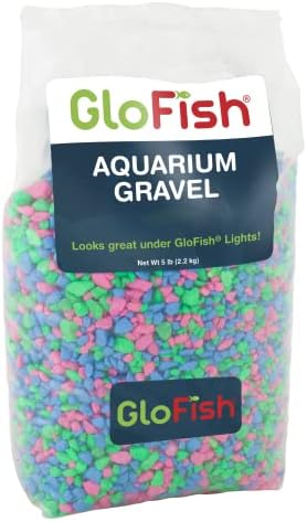 Five pound bag of GloFish fluorescent aquarium gravel