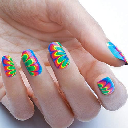 Winstonia water marble tool picking up small rhinestones and crystals for 3D nail decoration.