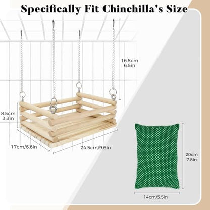 Natural wood climbing platform accessory for small pet enclosures
