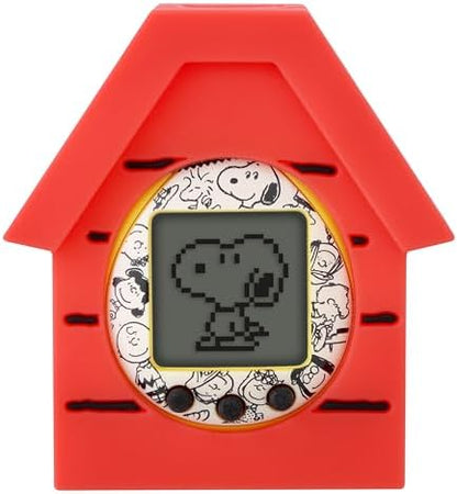 Tamagotchi Nano Peanuts collectible packaging displaying the digital device and silicone cover set