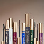 Bold black mascara removing easily with soap and water