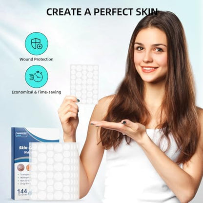 Instructions and usage guide for KUNJAYER 144 pieces wart remover.