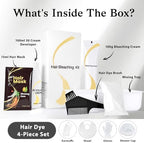 Nourishing post bleach hair mask sachet demonstrating step by step hair hydration and repair