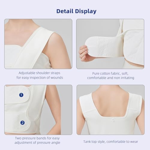 TIERSINI post-surgical breast stabilizer band for swelling reduction.