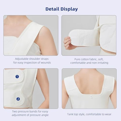TIERSINI post-surgical breast stabilizer band for swelling reduction.