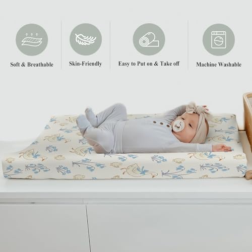 ZoUbqchY vintage geese changing pad cover folded packaging