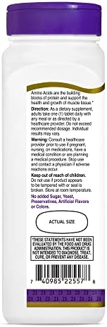 21st Century Daily Amino Acid Tablets nutrition facts label