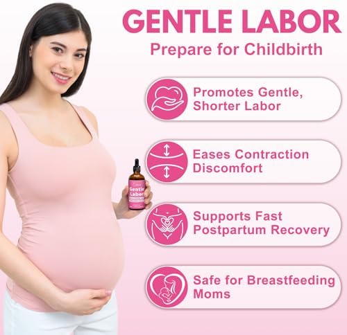 Jkrova Gentle Labor tincture side profile showing ingredients
