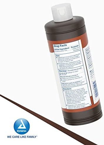 Healthcare professional using surgical scrub solution for hand washing
