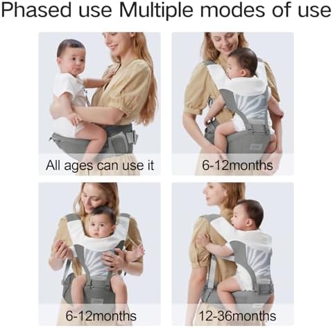 Parent wearing Yemkezo baby carrier in chest position