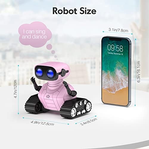 Allcele robot toy package contents including charger