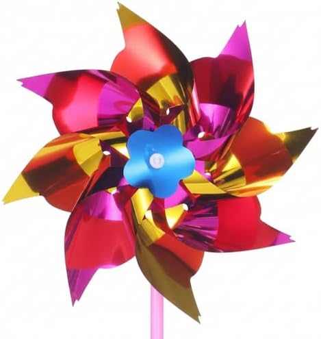 DIY rainbow pinwheel set for kid party favors
