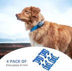 Replacement tracker mount clips for dog collar attachment