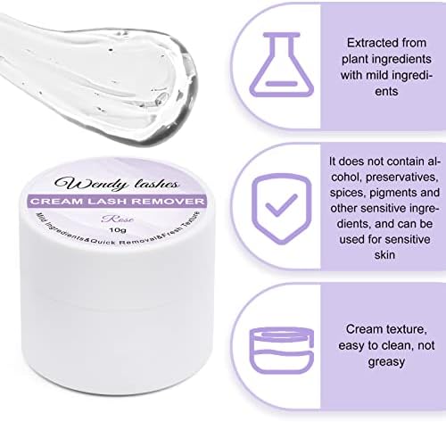 Wendy Lashes adhesive remover cream texture display