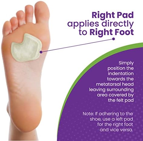 USA made skived felt cushions for dancers and athletes with forefoot pain.
