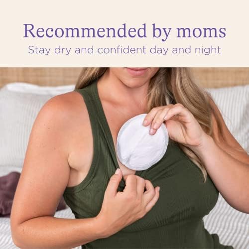Lansinoh nursing pads featuring BlueLock core technology