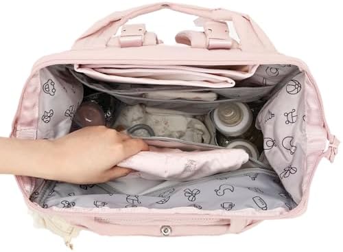 Belalife baby diaper bag displaying insulated bottle pockets
