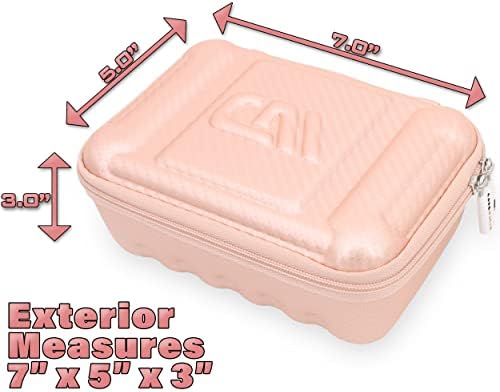 Authentic imported styling equipment container displaying the attached convenient wrist carrying strap.
