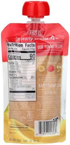 Clearly Crafted organic baby food pouch with fruit and oats
