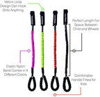 Strollmate strap attached to a shopping cart handle