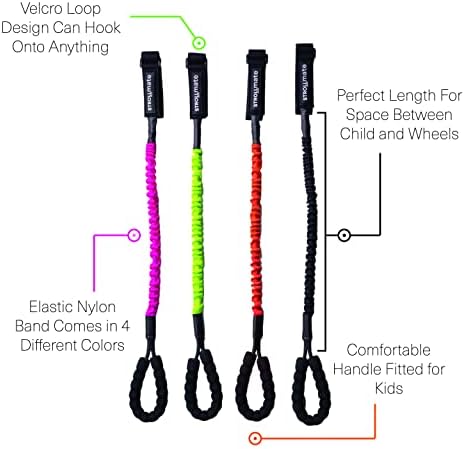 Strollmate strap attached to a shopping cart handle