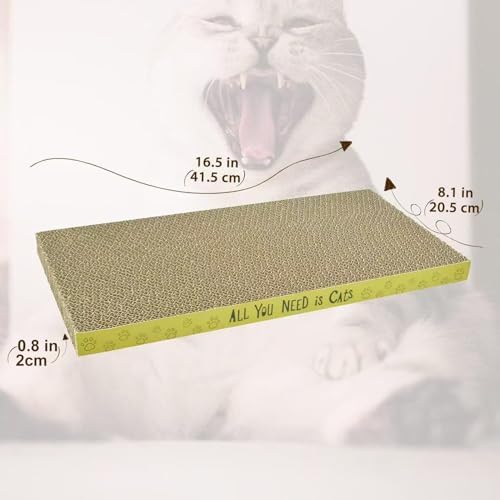 AccEncyc high density cardboard cat scratch pad showing close up texture
