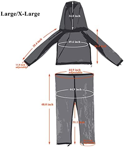 Man wearing breathable mosquito netting clothes for fishing and hiking
