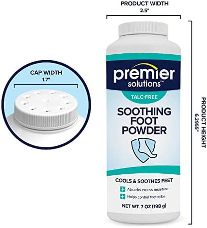 Seven ounce bottle of USA imported foot deodorant powder